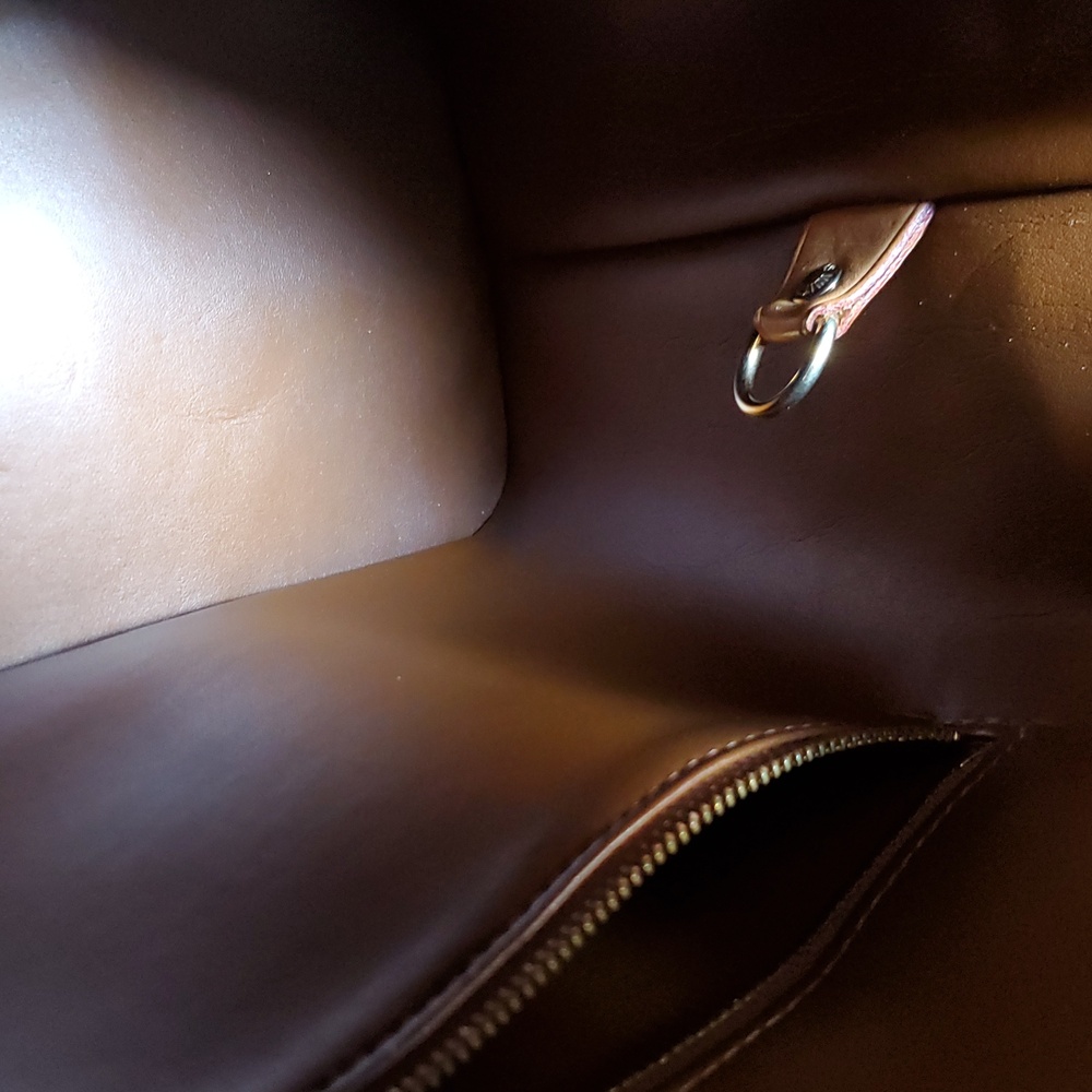 Louis Vuitton Brown Houston Vernis Leather monogram Tote Bag gold hardware LV - Picture 17 of 17
